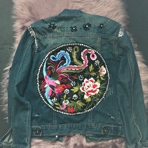 Custom made vintage denim jacket